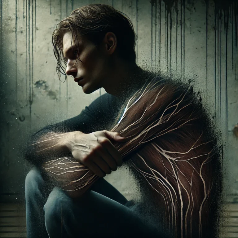 DALL·E 2025-02-24 10.40.32 - A conceptual and emotional artistic representation of the idea that 'some wounds remain raw